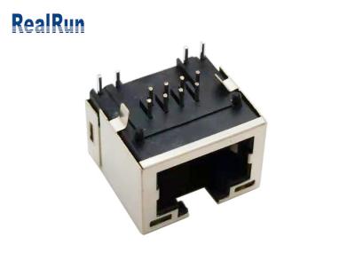 PA46 1 Port Rj45 Modular Jack RJ45 PCB Connector Copper Alloy