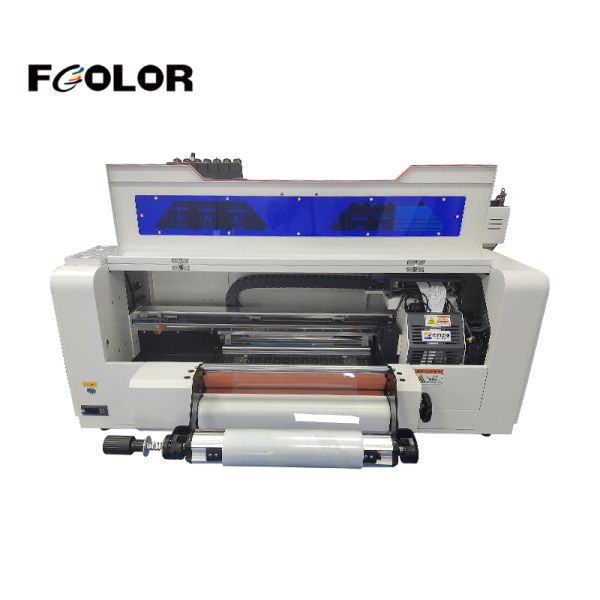 FCOLOR New Materials Good Price 30cm 42cm A3 AB Film UV DTF Printing Film Logo Roll to Roll Uv Dtf Printer for Mugs Phone Case