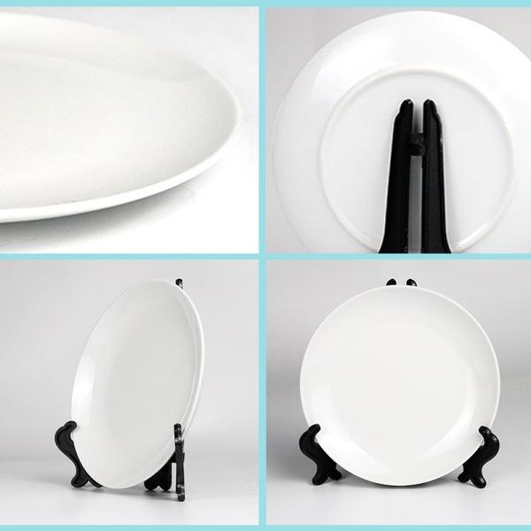 6'' 8'' 10'' Sublimation Ceramic Plates Blanks Custom Round Ceramic Sublimation Ornament