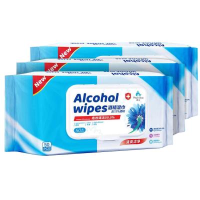 Travel Outdoor Alcohol Surface Wipes / Alcohol Based Cleaning Wipes