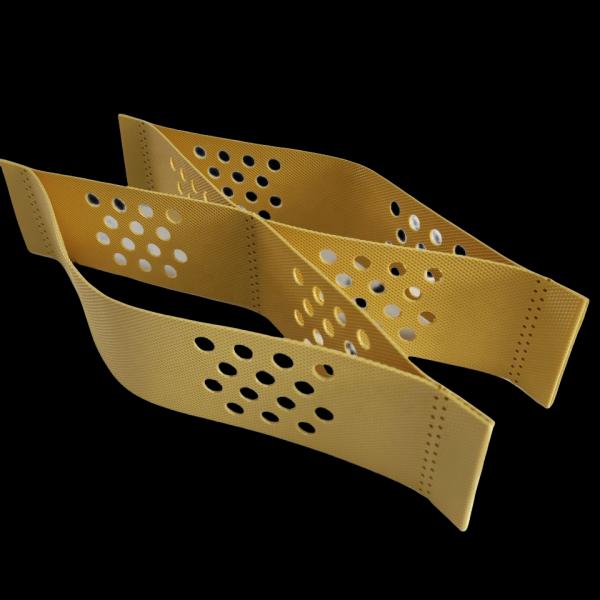 Géocellule HDPE marron de 8 pouces (200 mm) de hauteur pour les systèmes de couverture finale des décharges, contrôle de haute qualité
