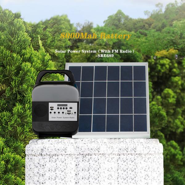 OEM Color Solar Powered Emergency Lights Panel Camp 9W
