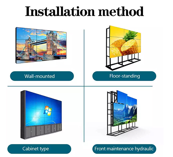 Competitive price 49 inch indoor seamless lcd video wall player for meeting room
