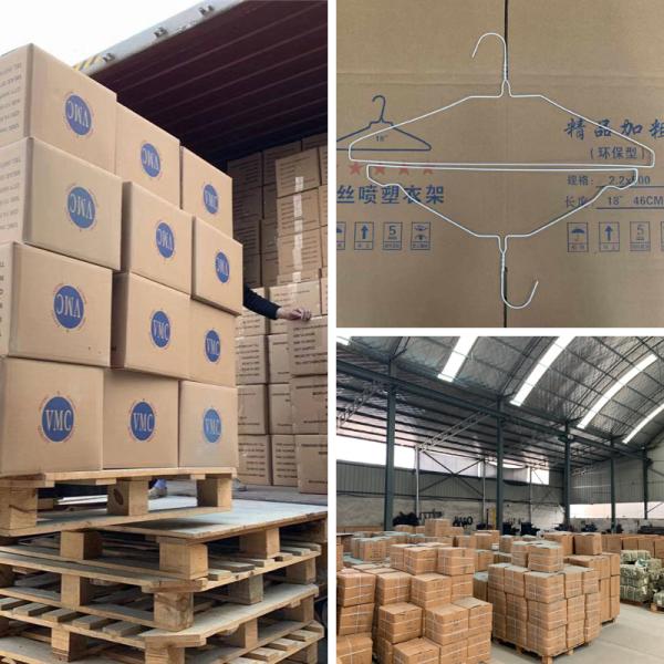14.5 Gauge White Wire Hangers Dry Cleaning Use Q195 Carbon Steel Material