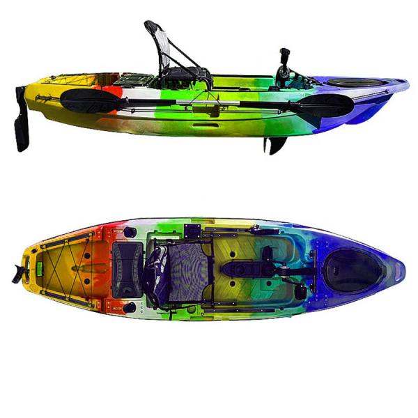 HDPE Pedal Drive Kayaks Sit On Top Fishing Canoe 3.32m*0.9m