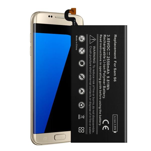 Double Ic Protection Samsung Mobile Phone Batteries 2550mAh 3.85v For Galaxy S6