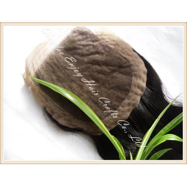 Silk top closure 4''x4'' peruvian virgin hair natural color,body wave 10''-24''middle part