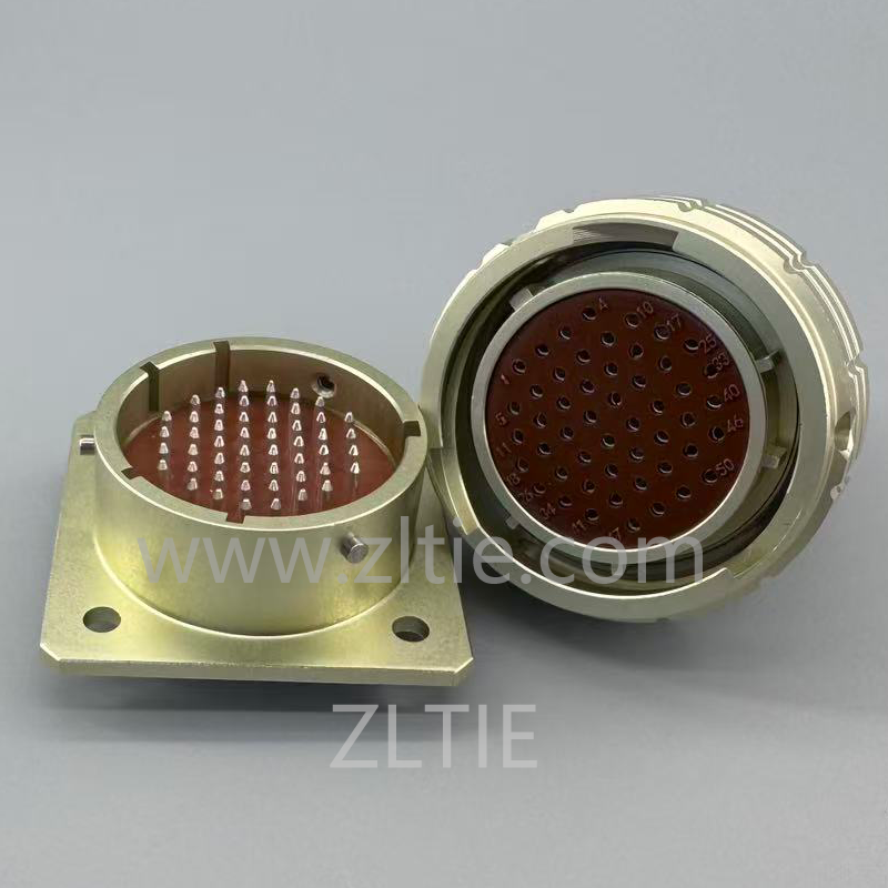 ОНЦ-БС-1(2) Series Connector Shell Size 27 50 Pin Female Plug with Tail Attachment (Optional)-ОНЦ-БС-1-50/27-P12-1-B