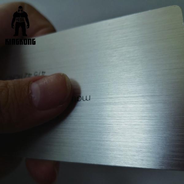 Makeup Artist Laser Cut Custom Metal Membership Cards Printable Silver Color