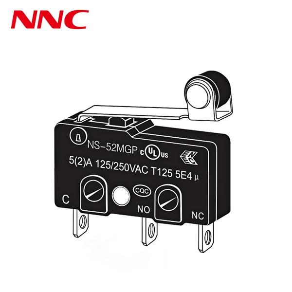 NNC Dustproof Microswitch NS 2mm gap Series with different kinds of lever High-Speed and Accurate Switch for Industrial Automation
