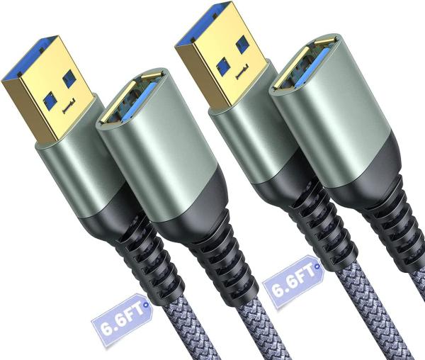 Cabo de extensão trançado durável de USB 3, homem de USB 3,0 ao ODM fêmea do cabo
