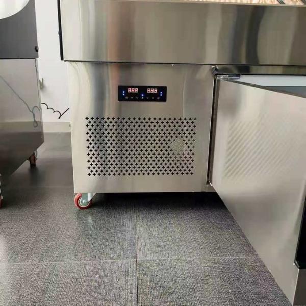 Stainless Steel Fruit Vegetable Display Ladder Cabinet Commercial Multi Step