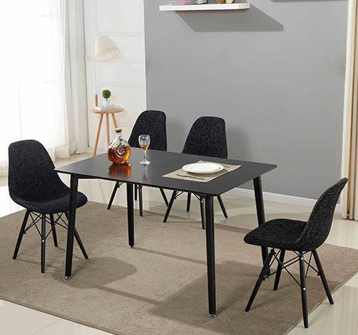 No Folded Rectangle Dining Center Coffee Table Set For Six Persons Use
