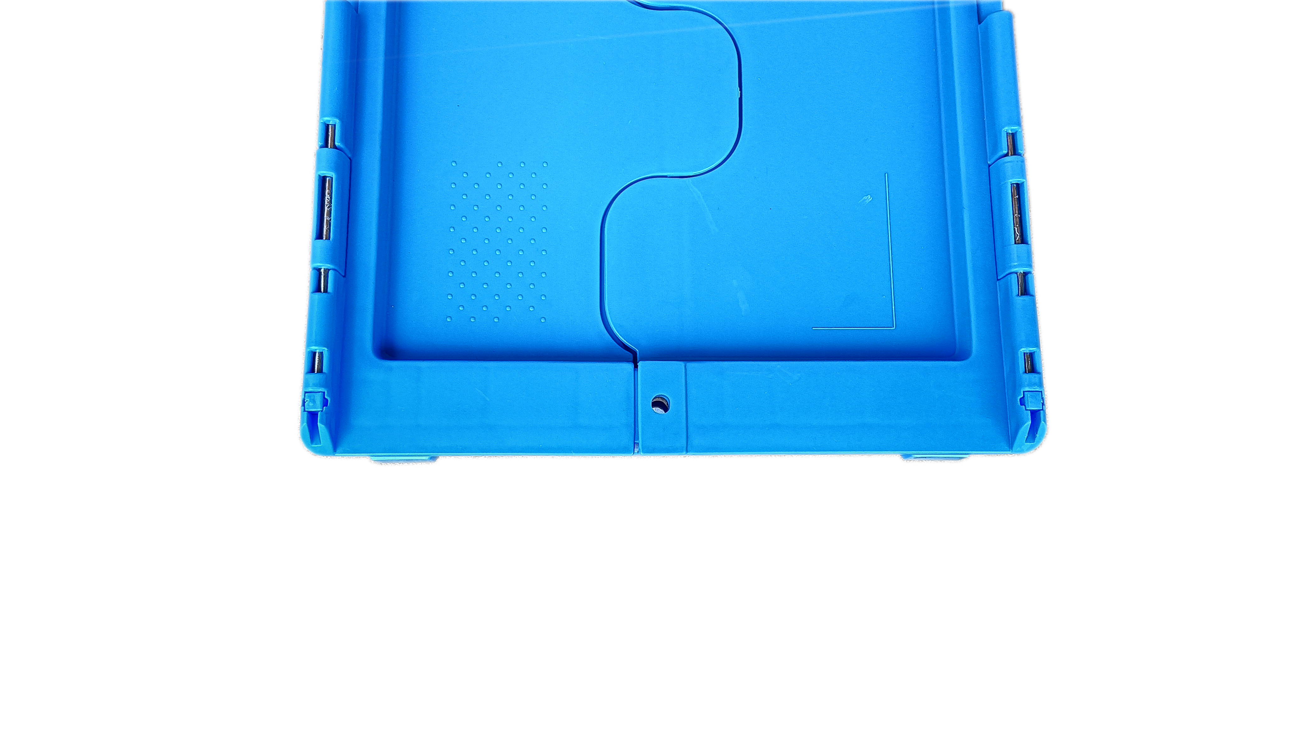 Small totebox with steel rod hinges logo printing on both sides