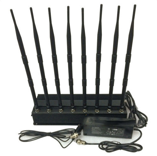 Walkie Talkie Jammer with 8 Channels 20W Output Power and 50m Jamming Range for