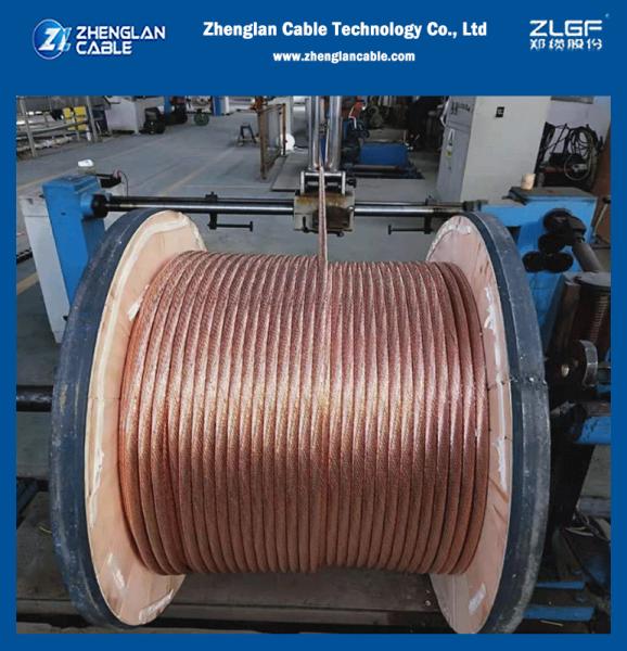 ODM OEM High Conductivity Copper Clad Steel Earth Ground Wire 16mm 25mm 35mm 50mm 70mm for Lightning Protection