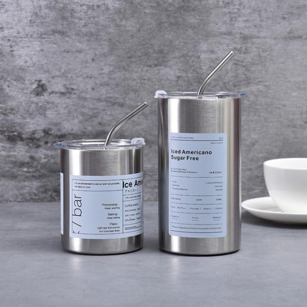 Термальный чай / кофе Термос 304 из нержавеющей стали портативная бутылка с соломинкой