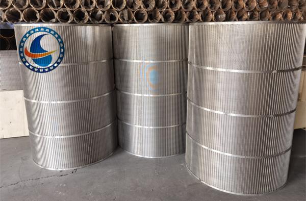 SS304 Wedge Wire Rotary Screen 1008mm Diameter for Wastewater