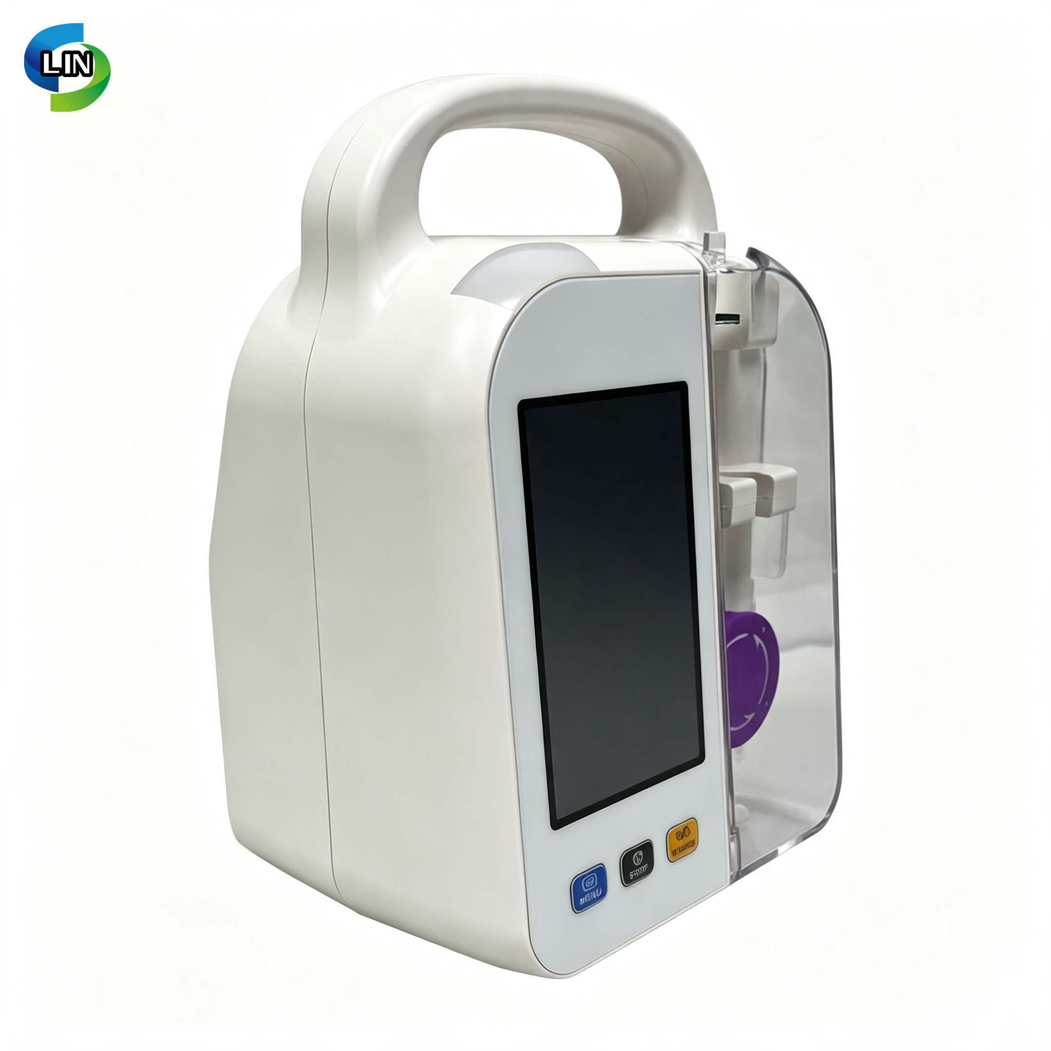 Medical Nutrition Feeding Pump with Curved Peristaltic Mechanism and 1-1800 ml/hour Feeding Rate at 32~50℃ / 90~122℉