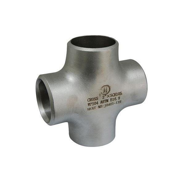 SS316 Butt Welded Stainless Steel Pipe Fittings Cross Reducer 1 / 2 -  48