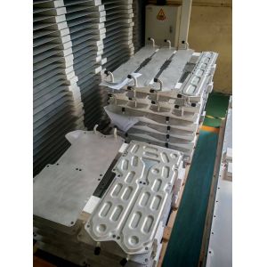 Custom Powder Coated Aluminum Liquid Cooling Plate For Battery Module Packs