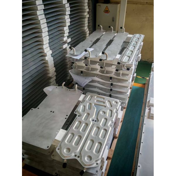 Custom Powder Coated Aluminum Liquid Cooling Plate For Battery Module Packs
