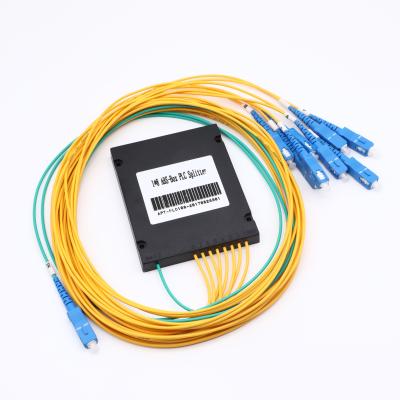 Abs 1*8 em forma de caixa com o divisor do Plc da fibra ótica do conector do Sc Upc