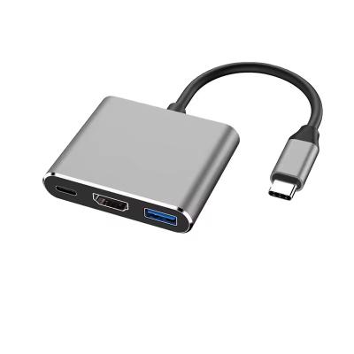 OEM/ODM 3 in 1 USB hub portable 3-in-1 hub Usb docking station Usb 3.0 high-definition HDMI 4K 100W power supply 3 in 1 USB hub portable  3‑in‑1 Type‑C hub HDMI 4K  USB‑C 3 in 1 hub PD charging