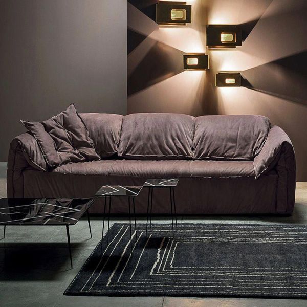 Italian Modern Office Home Indoor Living Room Nordic Velvet Seat Bag Sofa Set 2-4 Seater Convertible Custom Design School Park