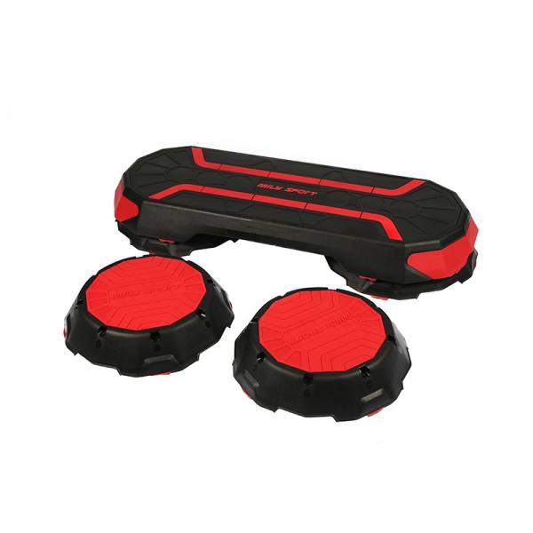 42CM Pink Aerobic Step Platforms Stepper Anti Skid Riser Board Black Adjustable