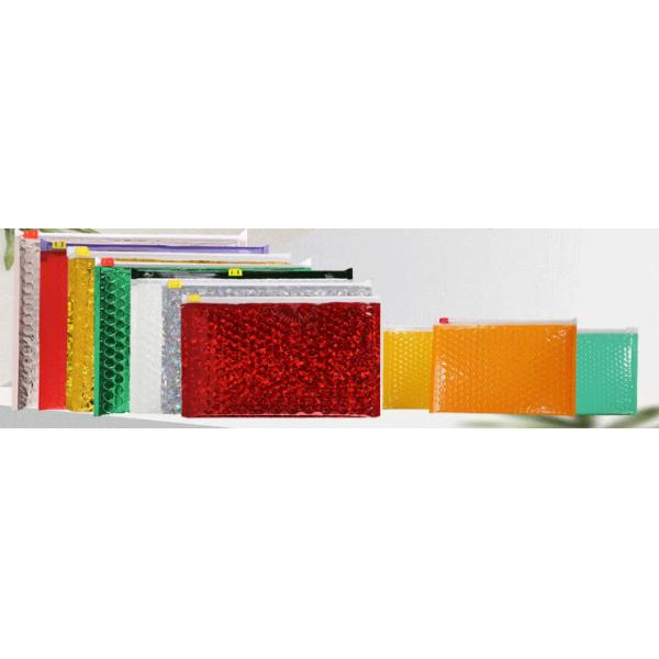 Re-close Lipstick Mascara Travel Packaging, Bubble Padded Zipper Bag, Cushioned Postal Bags With Zipper
