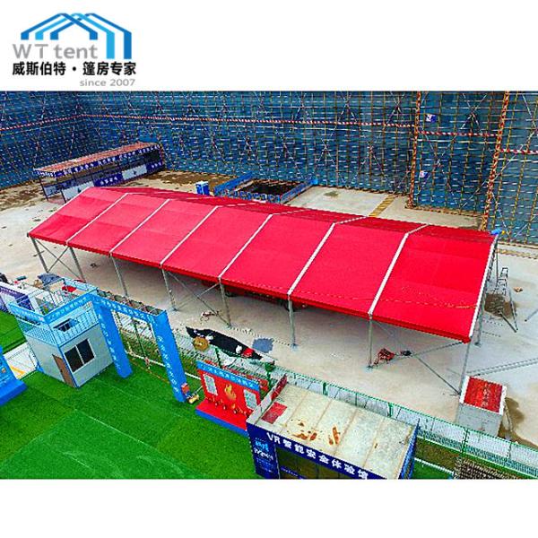 Red Roof Outdoor Wedding Tent A Shape Tent Aluminum Structure For 150 People