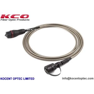 Anti câble militaire blindé optique de correction de champ de la spirale FTTA de corde de correction de fibre de rongeur de Fullaxs ODVA