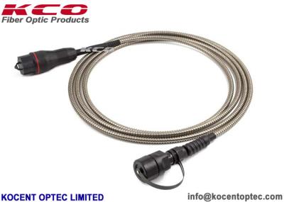 Spiral Armored Fiber Optic Jumper Cables Anti rodent Military Field Operation