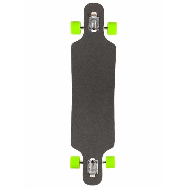Longboard china supplier 40inch Cambered Pintail Longboard With 7inch UB Truck Green Wheels