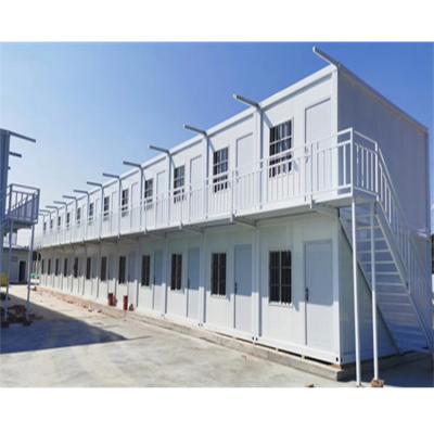 Structure en acier maisons de conteneurs à paquet plat 20 pieds 40 pieds maison préfabriquée