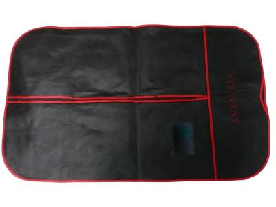 75g Unwoven Fabric  Velcro Closure Dress Bag, Printing Garment Bags For Suits