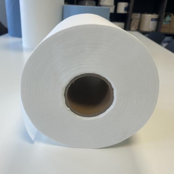 Industrial Non-Woven Wipes PP Wood Pulp Roll 80-89gsm White