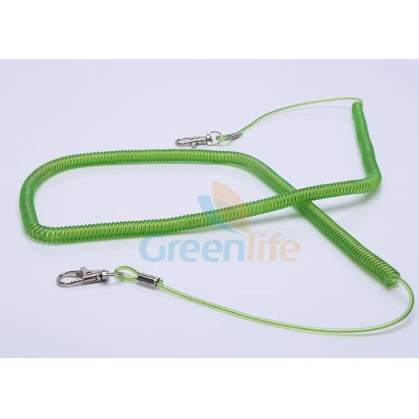 Security Expanding Fishing Rod Leash , Transparent Safety Tool Lanyards