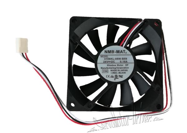 NMB Servo Motor Cooling Fan , 8CM 24V 3106KL 05W B59 DC Motor Cooling Fan