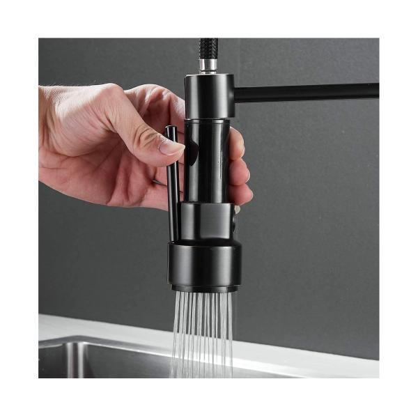 Kithcen Sink Faucet with Pull Down Sprayer 2024Lizhen Hua-Vic Modern Single Handle