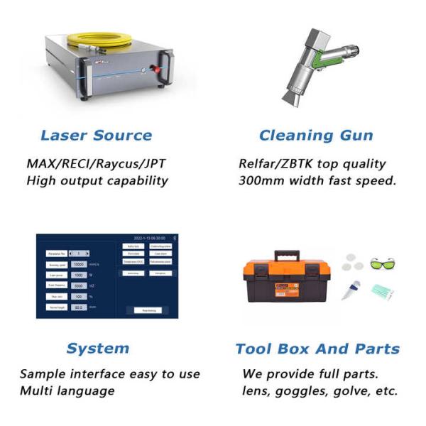 Ручная лазерная очистная машина для удаления ржавчины