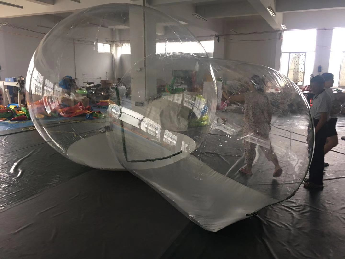 Круглый Recyclable раздувной шатер Dia 15m шатра пузыря на открытом воздухе прозрачный