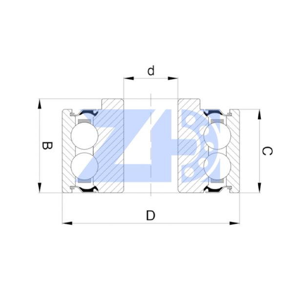 Excavator Bearing 205NTT-625 Ball bearing size 52x27.6x15.9 excavator bearing
