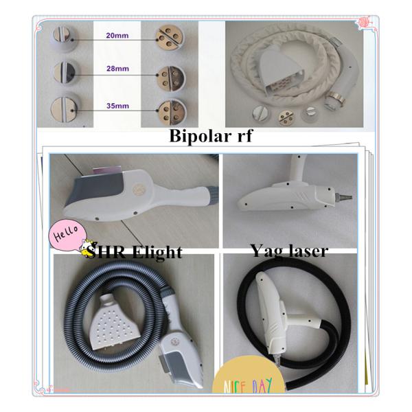 Body Elight RF Laser Machine / Q Switch YAG Laser Tattoo Removal Machine