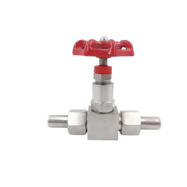 Industrial PTFE Stainless Needle Valve DN25 SS316 Straight Through Type at Affordable
