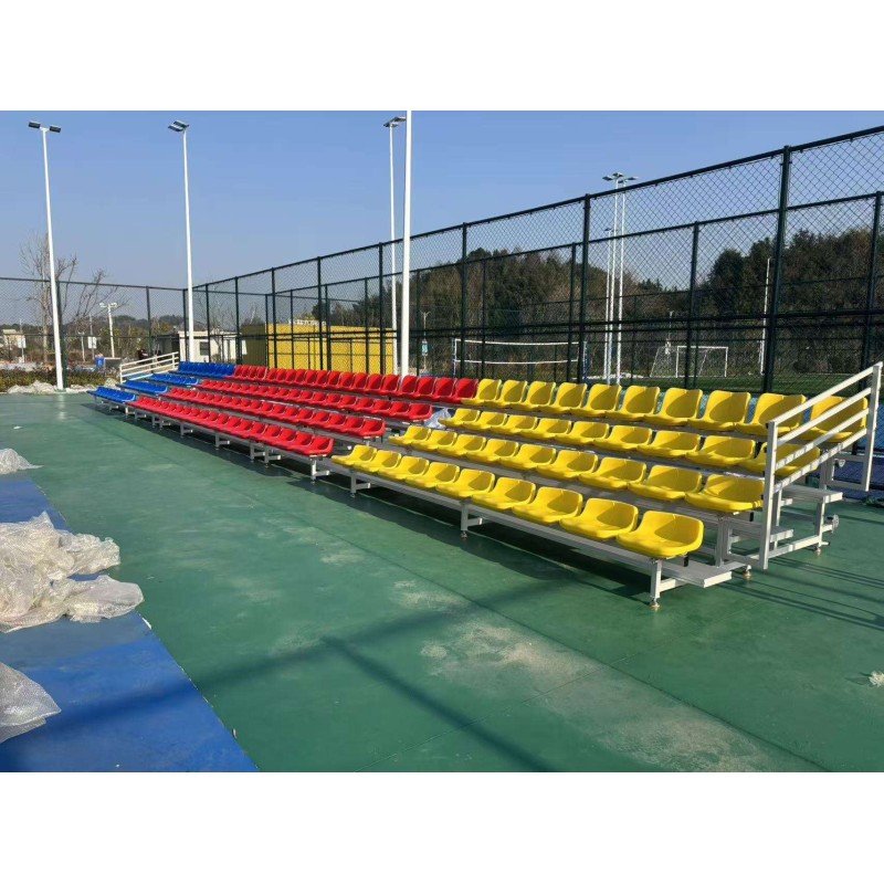 Portable Telescopic Bleacher Seat with Durable HDPE Material and Customizable Options for Stadiums and Arenas