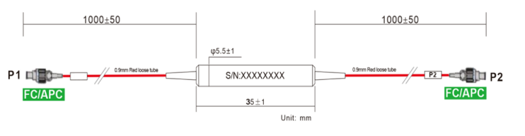 Polarization Maintaining PM Isolator 1310nm 1480nm 1550nm For EDFA / Fiber Lasers