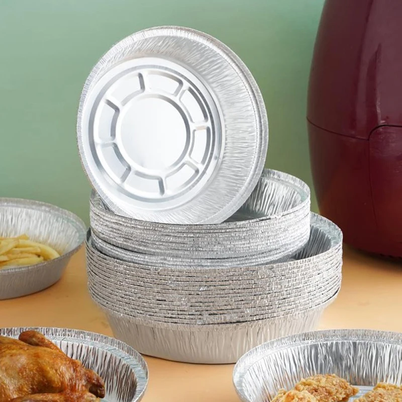 10Pcs Non-stick Baking Tools Air Fryer Disposable Paper Microwave Tin Steamer Mats