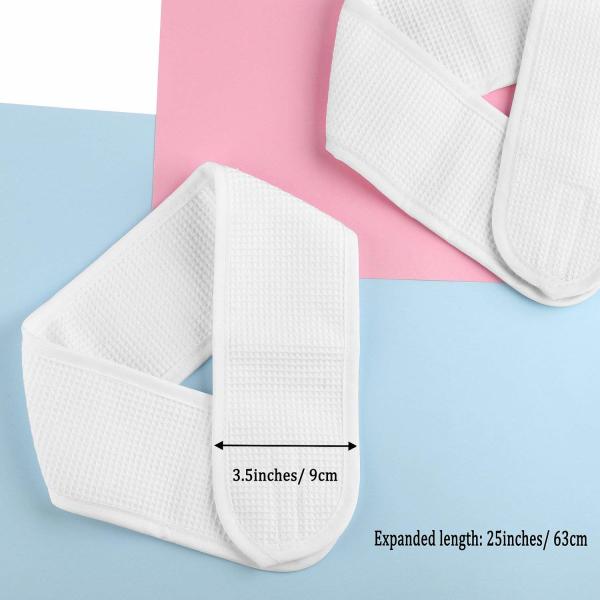 Custom high quality beauty salon headband cotton waffle weave spa makeup headband facial headband